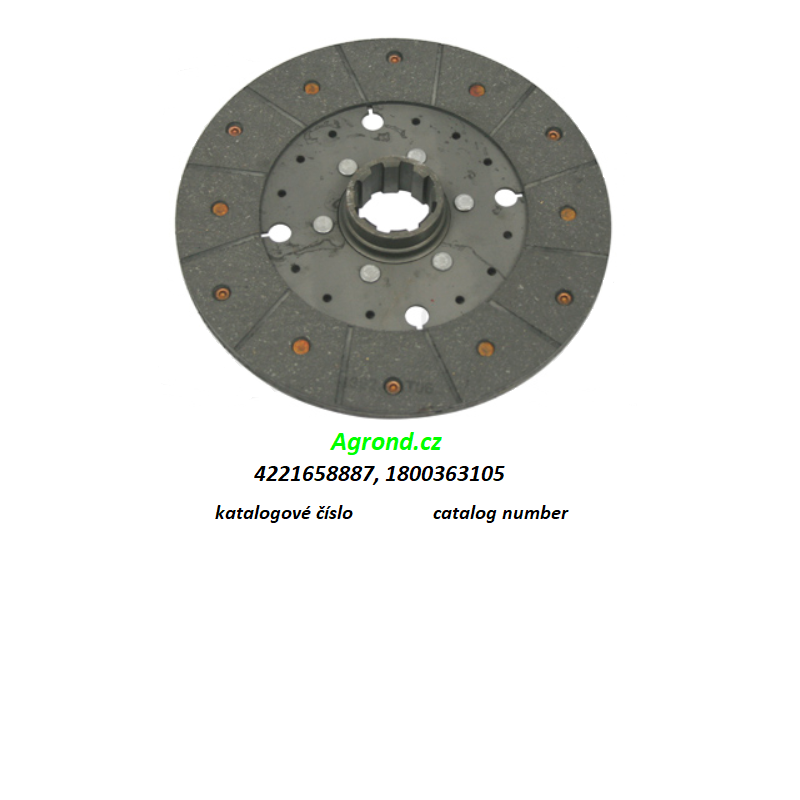Kotouč spojky 250S - Lamela spojky 017/54 4221658887 Fortschritt E 301
