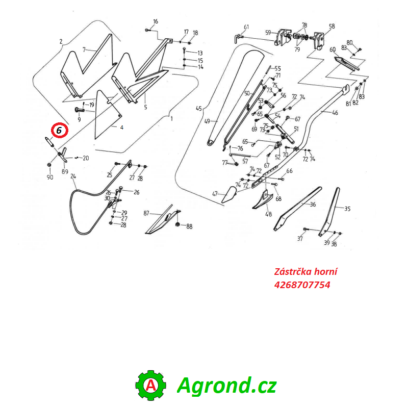 Zástrčka horní 009/06 4268707754 Fortschritt E 527