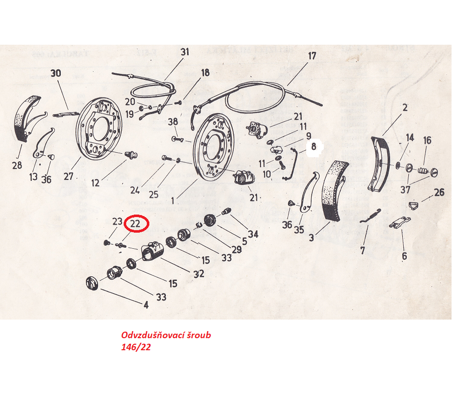 Odvzdušňovací šroub 176/22 4254138166 Fortschritt E 521