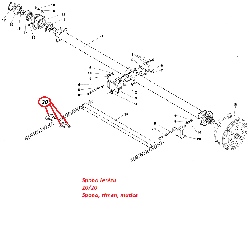 Spona řetězu 10/20 109901000 RA-140