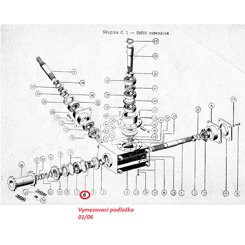 Vymezovací podložka 01/06 09220274 RMA-8