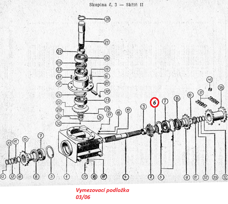 Vymezovací podložka 03/06 09220274 RMA-8