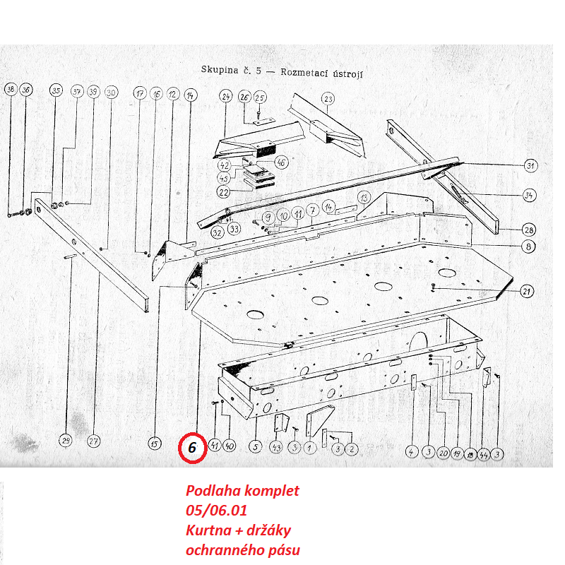 Podlaha komplet 05/06.01 94336393 RMA-8