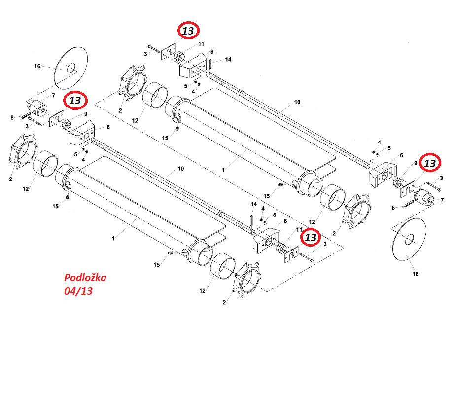 Podložka 04/13 19232031 RUR-55