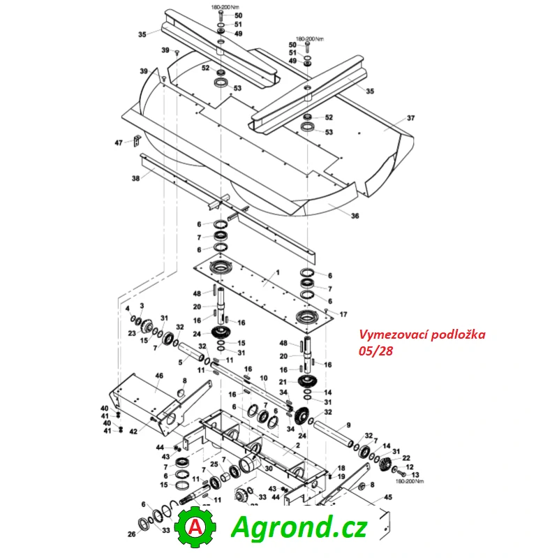 Vymezovací podložka 05/28 19220377 RUR-60
