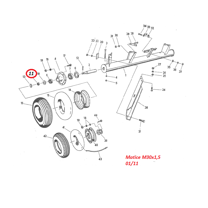 Matice M30x1,5 11/11 (K 453)