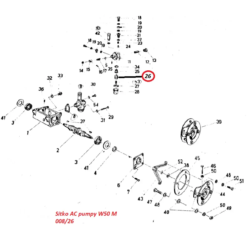 Sítko AC pumpy W50 M 008/26 9132000163