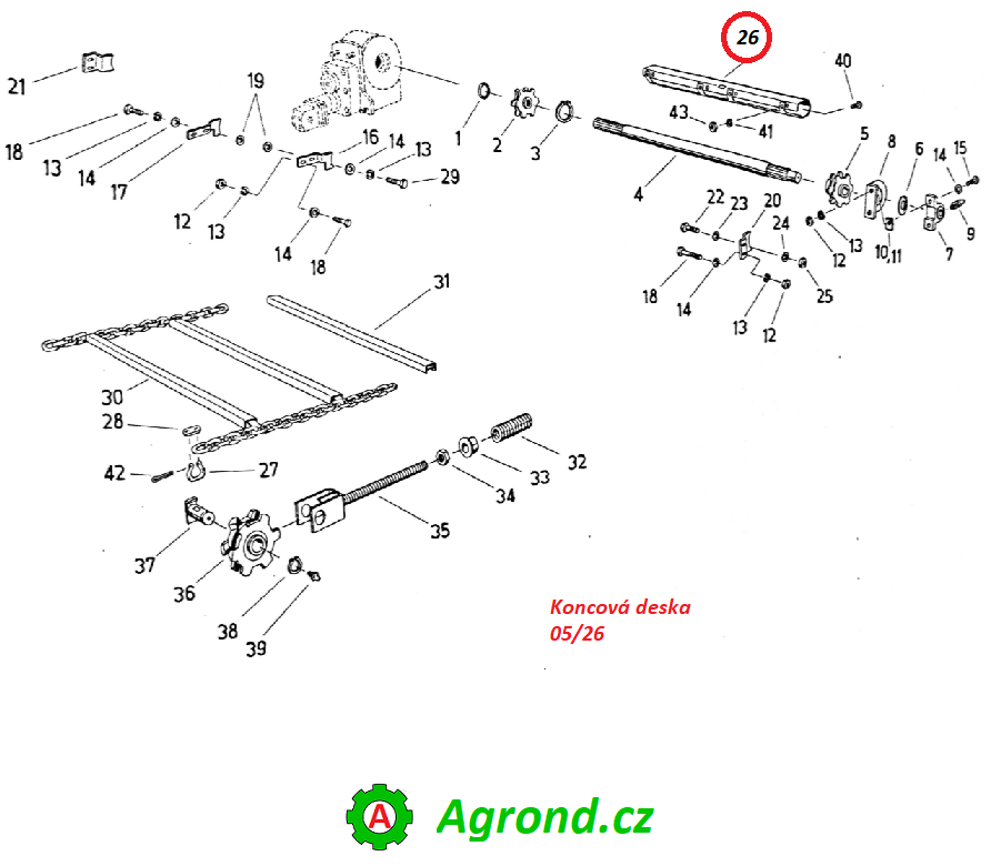 Koncová deska 05/26 0203965070 Fortschritt T 088