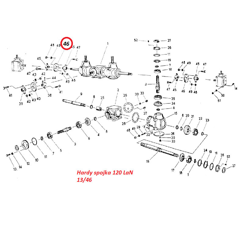 Hardy spojka 100 LaN 13/46 9972924038 Fortschritt T 088
