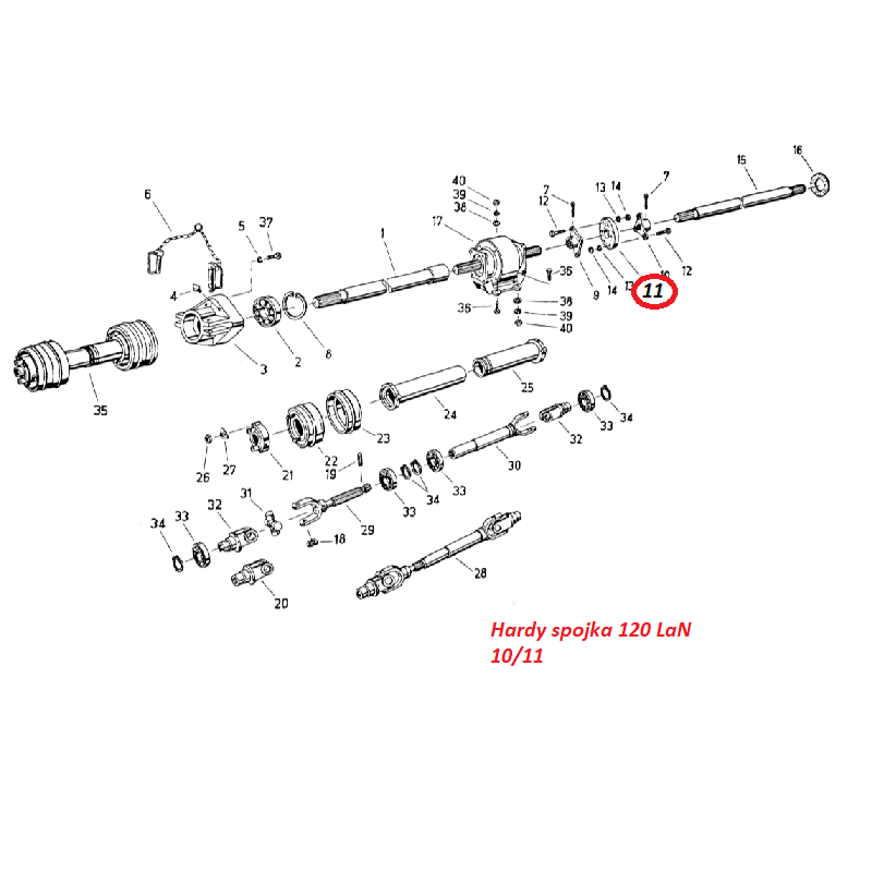 Hardy spojka 120 LaN 10/11 9972924021 Fortschritt T 088