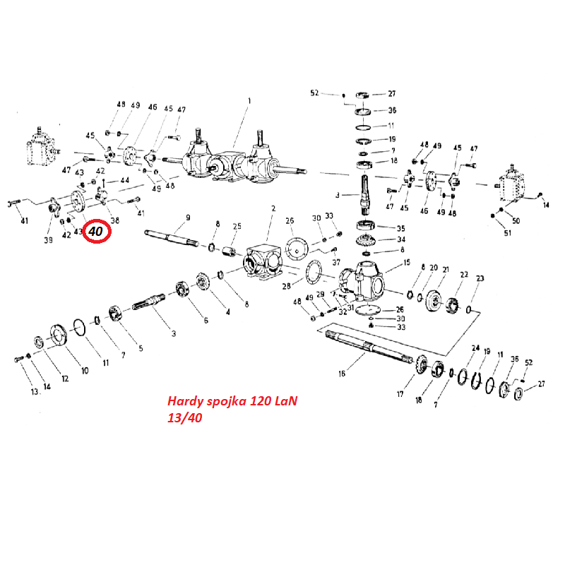 Hardy spojka 120 LaN 13/40 9972924021 Fortschritt T 088