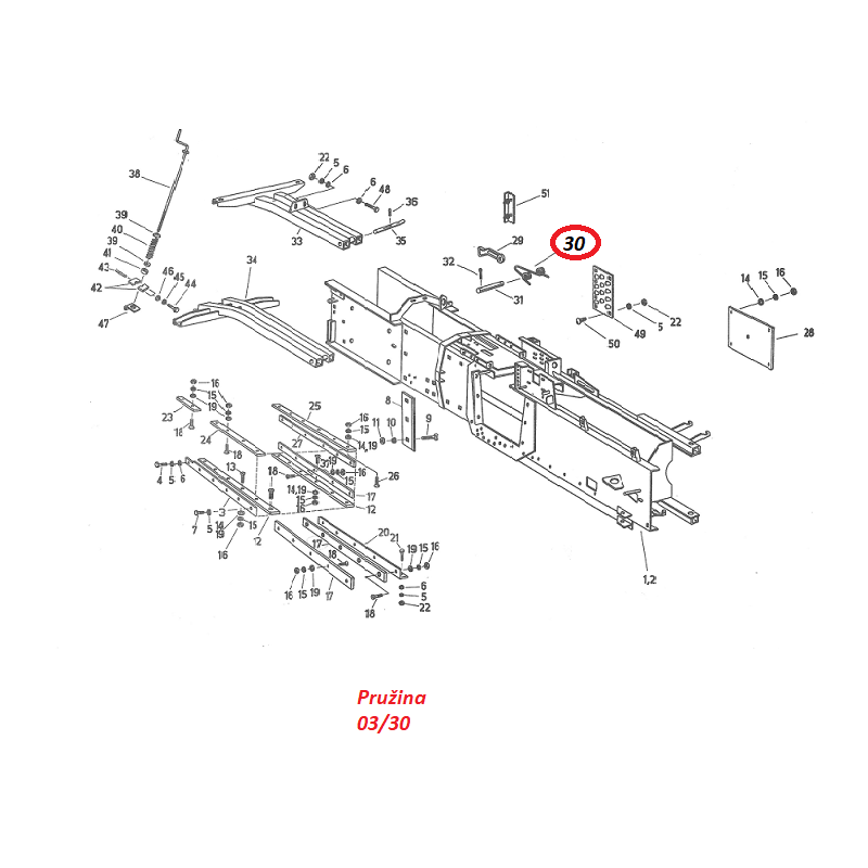 Pružina 03/30 4330257222 Fortschritt K 464