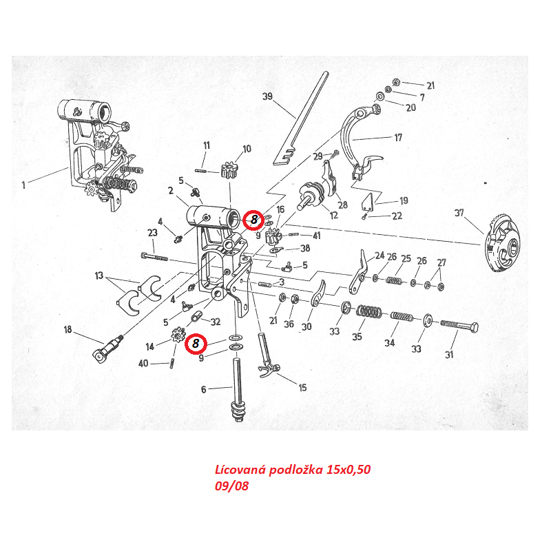 Lícovaná podložka 15 x 0,50 09/08 9965920451 Fortschritt K 453