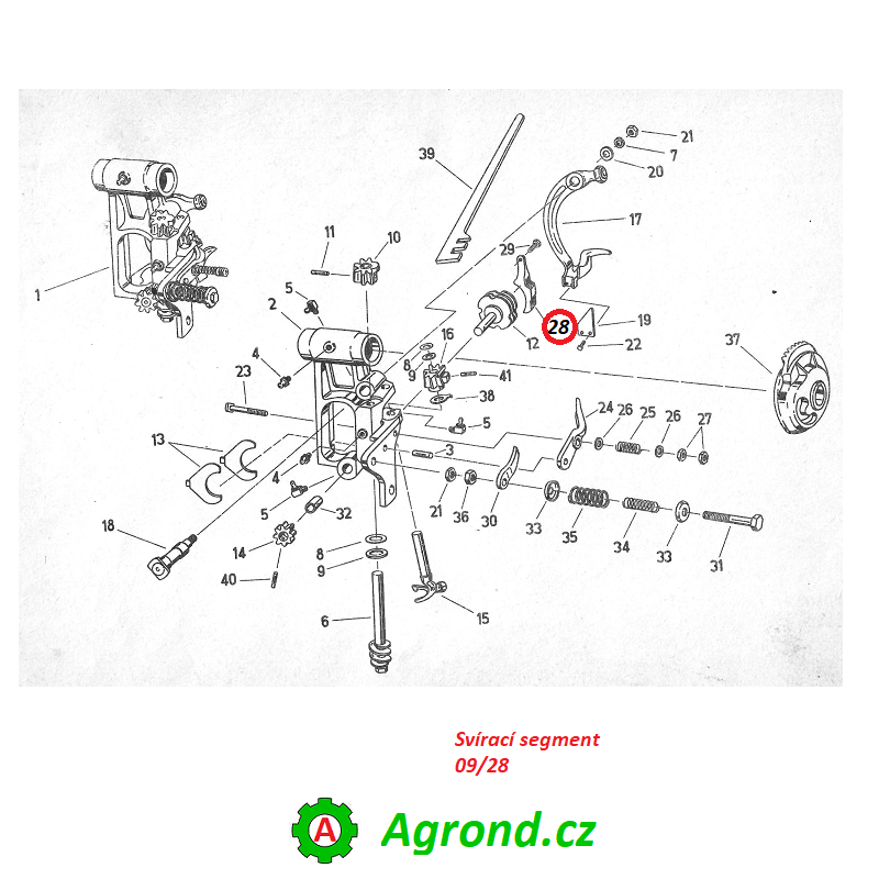 Svírací segment 09/28 0204226800 Fortschritt K 453