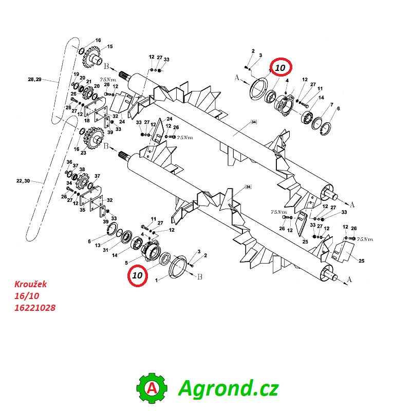 Kroužek 16/10 16221028 RA-80, RA-100