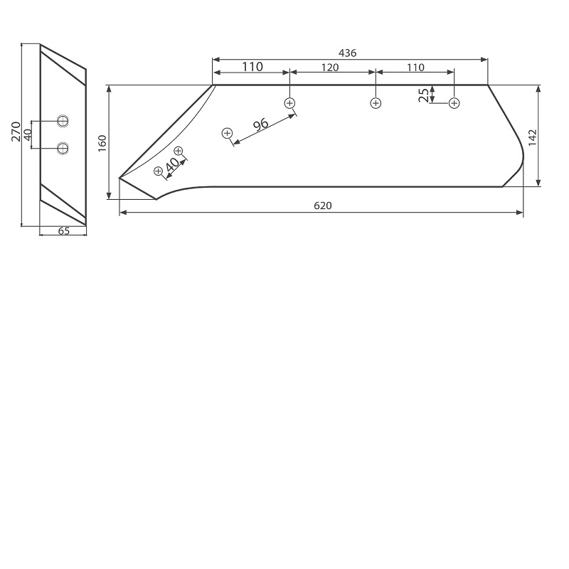 Radlice s dlátem KVERNELAND 18" 73006/R