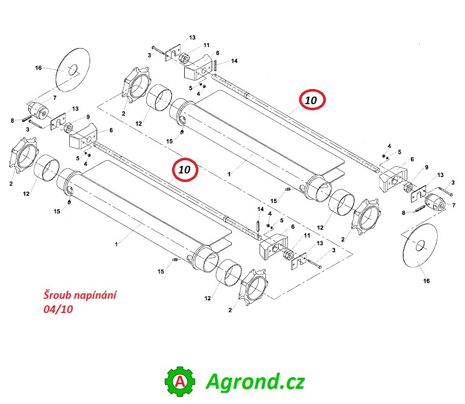 Šroub 04/10 19010030 RUR-55