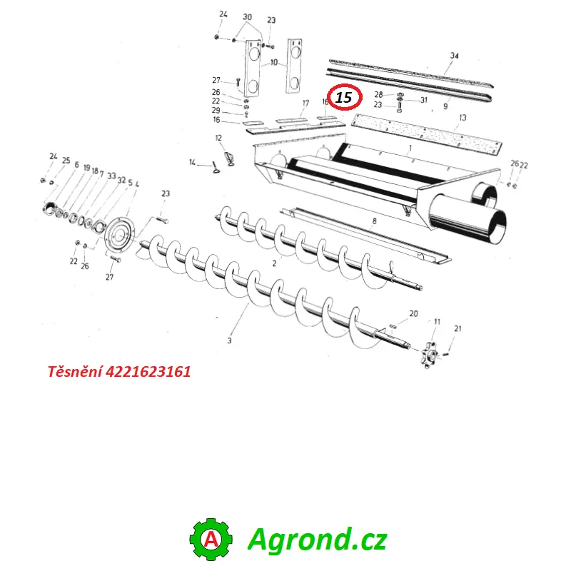 Těsnění 022/15 4221623161 Fortschritt E 512