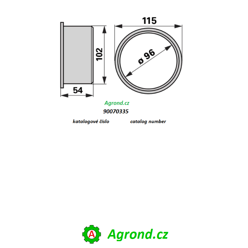 Pouzdro s lemem 90070335 Deutz Fahr