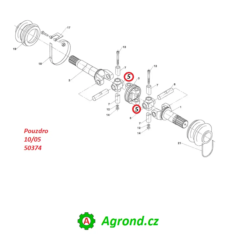 Pouzdro 10/05 50374 Malotraktor MT8-050.11