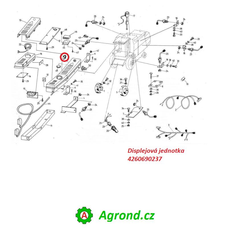 Displejová jednotka 137/09 4260690237 Fortschritt E 524