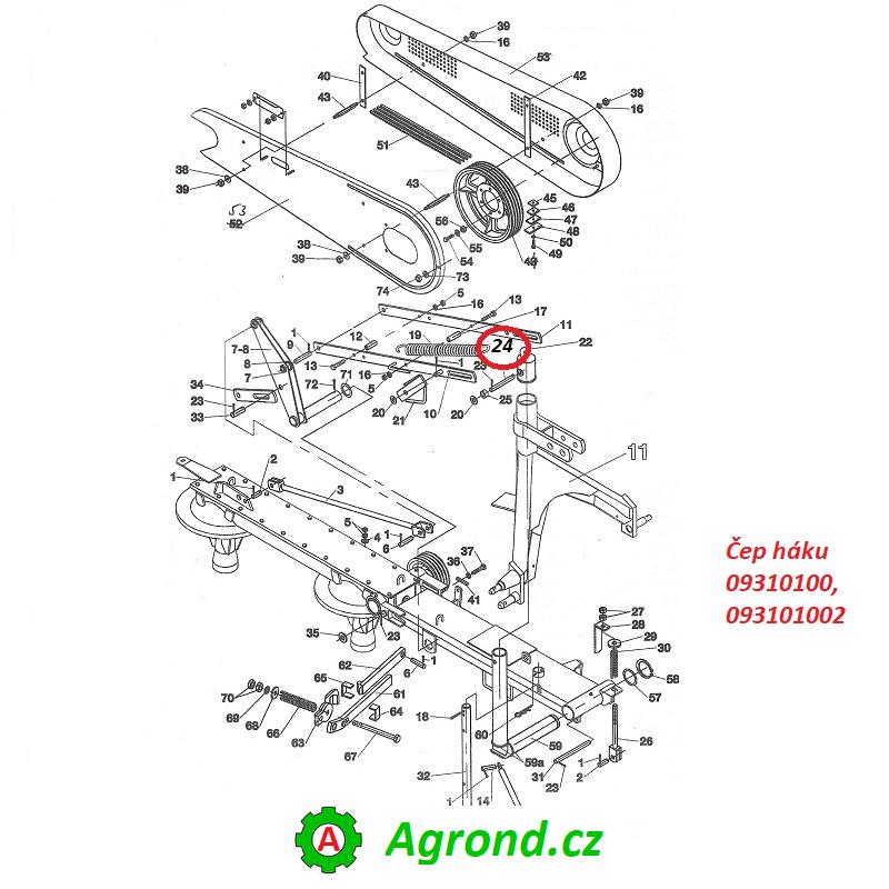 Čep háku 07/24 09310100 ŽTR-165