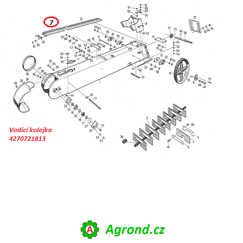 Vodící kolejka 050/07 4270721813 Fortschritt E 527