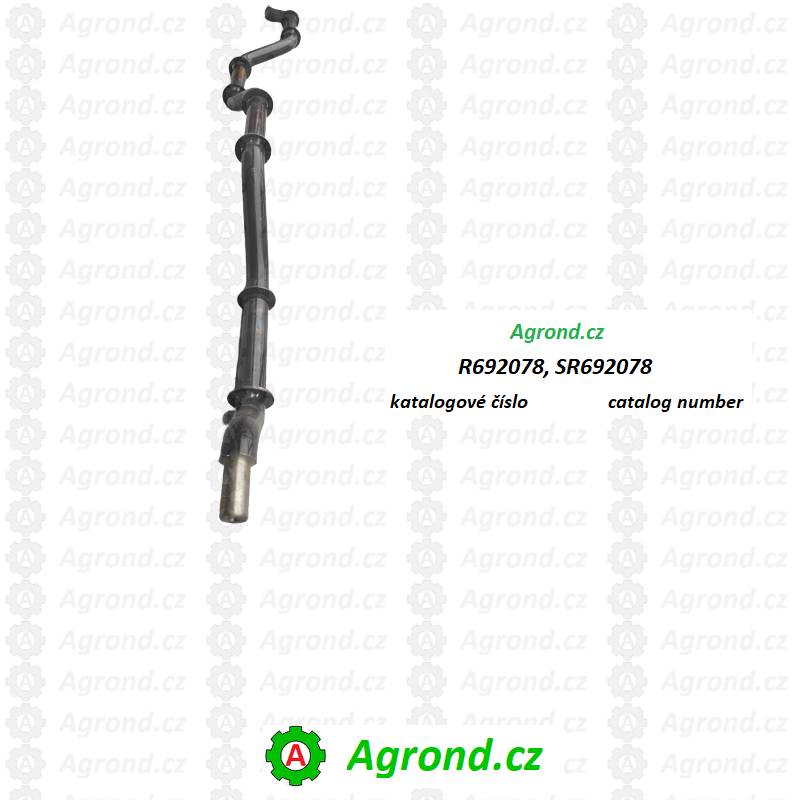 Hřídel vytřasadla R692078 na 5 vytřasadel Massey Ferguson, Sampo