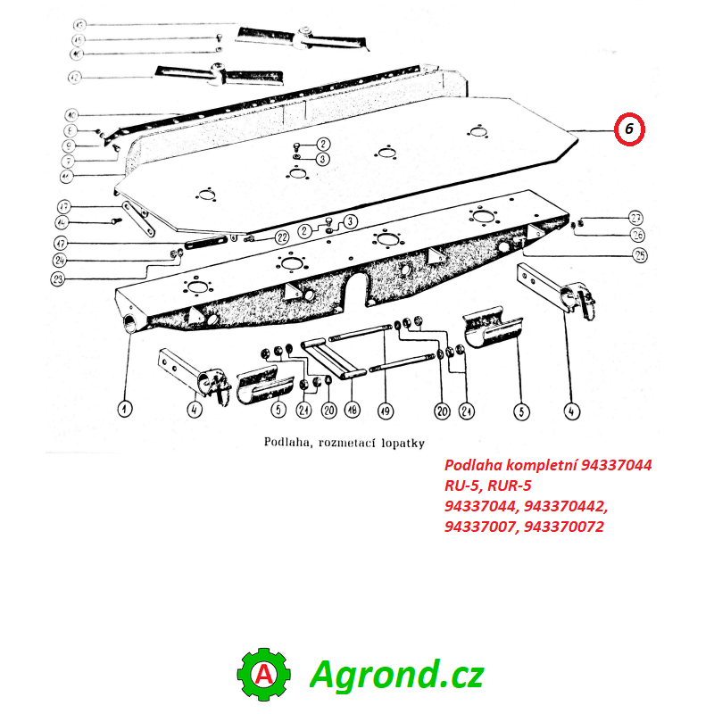 Podlaha kompletní 14/10 94337044 RU-5