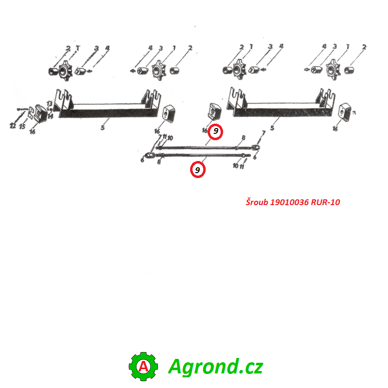 Šroub 31/09 19010036 RUR-10