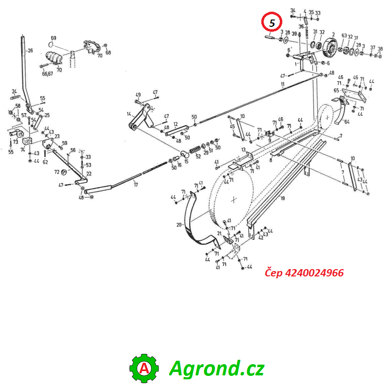 Čep 4240024966 076/05 Fortschritt E 525