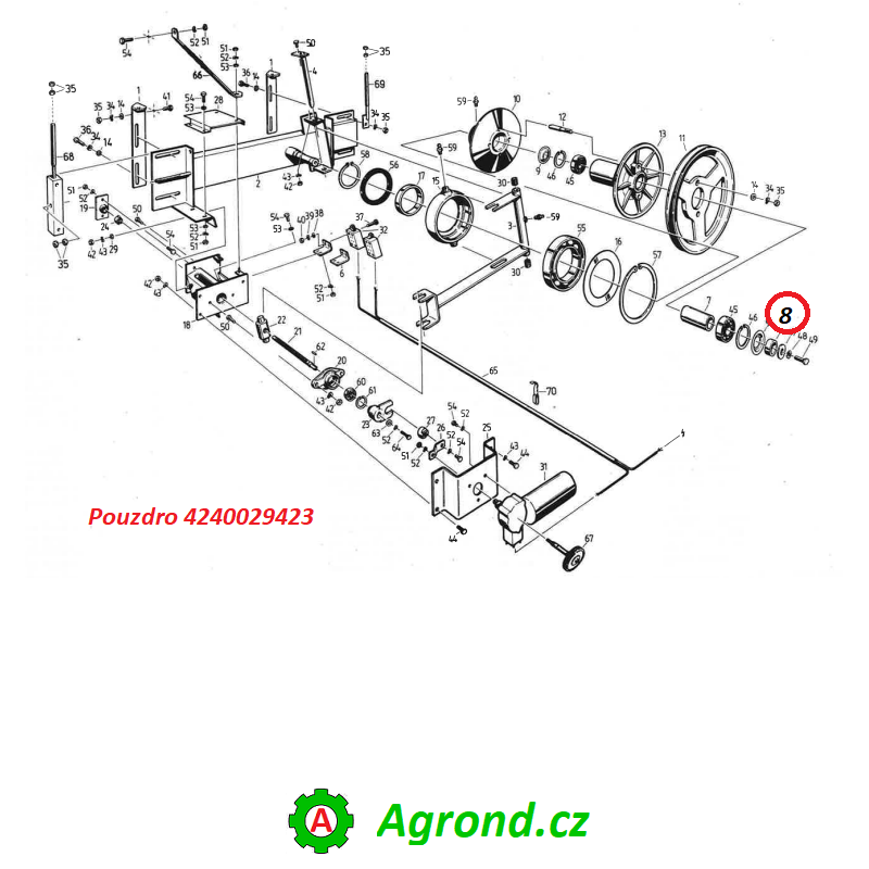 Pouzdro 4240029423 070/08 Fortschritt E 524