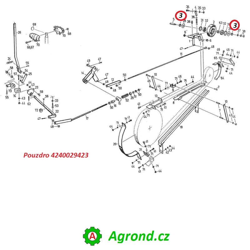 Pouzdro 4240029423 076/03 Fortschritt E 525