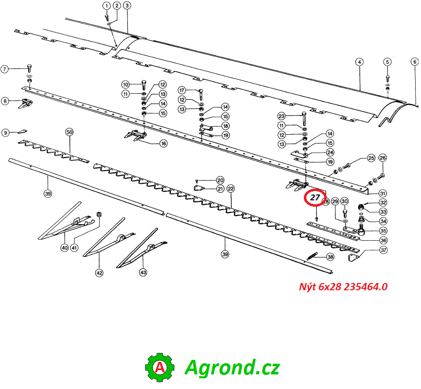 Nýt 6x28 235464.0 Claas
