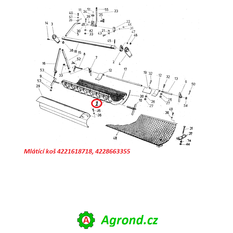 Mlátící koš 011/01 4221618718 Fortschritt E 512