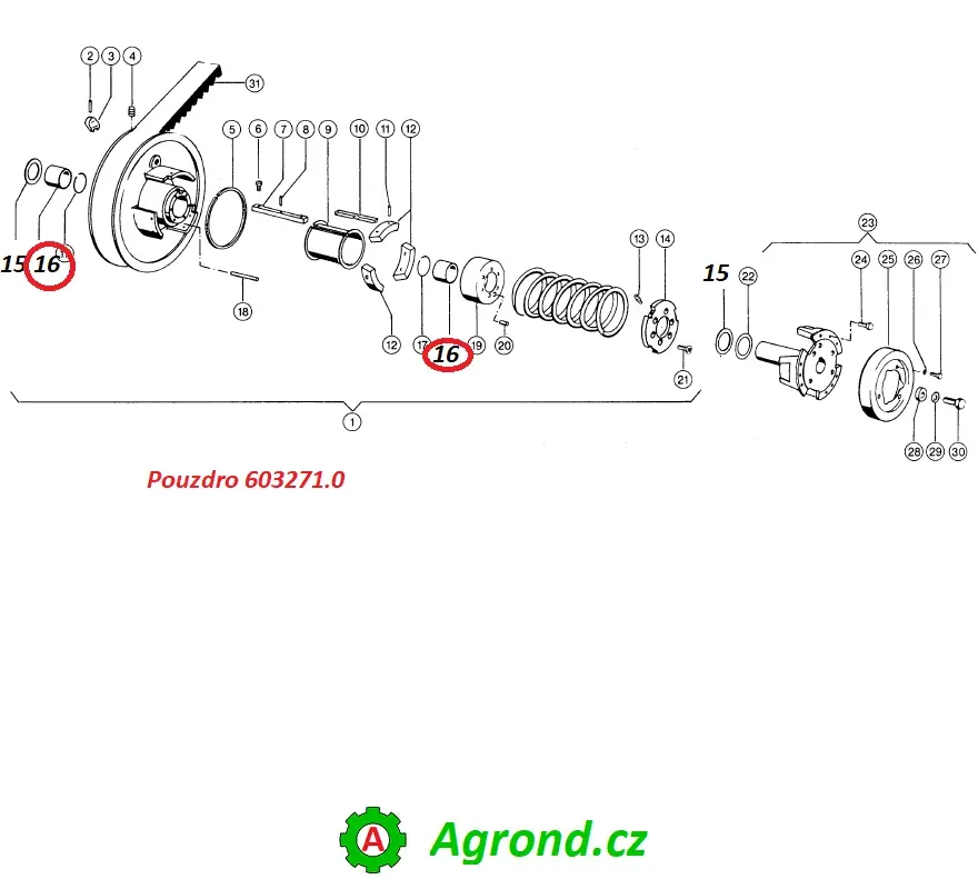 Pouzdro 603271.0 Claas