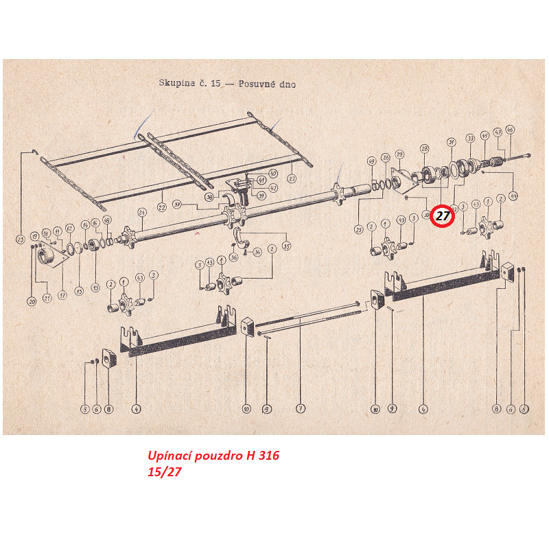 Upínací pouzdro H 316 15/27 RMA-8
