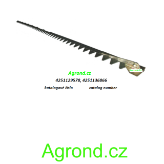 Kosa žací lišty - záběr 3,6 m 48,5 žabek B10 001/31 (Fortschritt E 514)