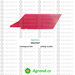 Kryt pravý komplet 13/04 98547047 CM-164