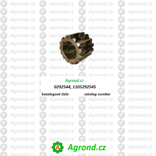 Pouzdro drážkované 16x18x18 8610/14 1105292545 Fortschritt ZT 320, ZT 323, ZT 325