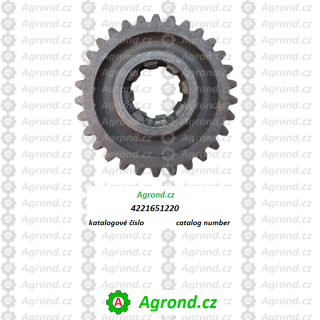 Přímozubé čelní kolo z=30 142/42 4221651220 Fortschritt E 514
