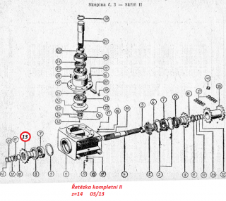 Řetězka kompletní II z=14 03/13 (RMA-8)