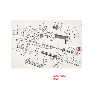 Vodící vačka 14/22 (Fortschritt K 453)