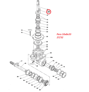 Pero 10x8x33 27/032 19560806 RA-80,RA-100