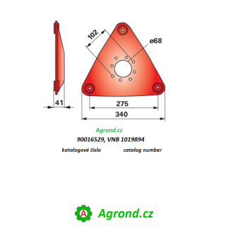 Žací kotouč CM165 mm 90016529 Vicon