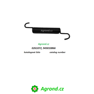 Pružina brzdové čelisti 0262/07 0261072 IFA W50