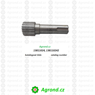 Hřídel pro tisícihranou lopatku 16/04 13811024 RUR-55