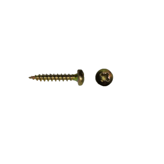 Šroub ∅ 4,0 x 16 mm, 15 ks, žlutě pozinkovaný, hlava PZ
