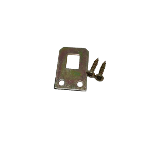 Zrcadlový plíšek 18 x 22 mm, 2 ks, žlutě pozinkovaný