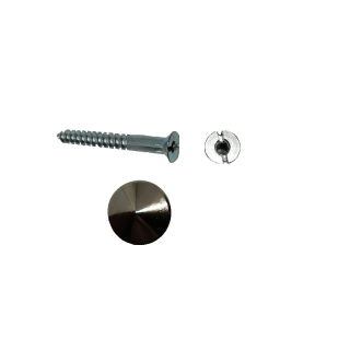 Šroub ∅ 4,5 x 40 mm s krytkou ∅ 19,5 mm, 4 ks, pozinkovaný